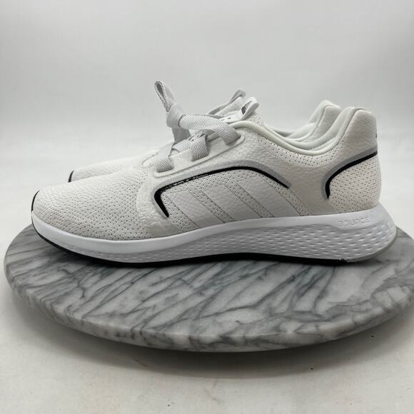 Adidas Womens 9 Running Shoes White Black Edge Lux Athletic Sneakers H03865 - Picture 4 of 13